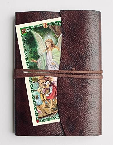 מטבע אפוטרופוס - עם כרטיס תפילה של מלאך השומר הקתולי | 3 אסימון מטבעות מלאך של מלאך, 3 כרטיס אנג'ל